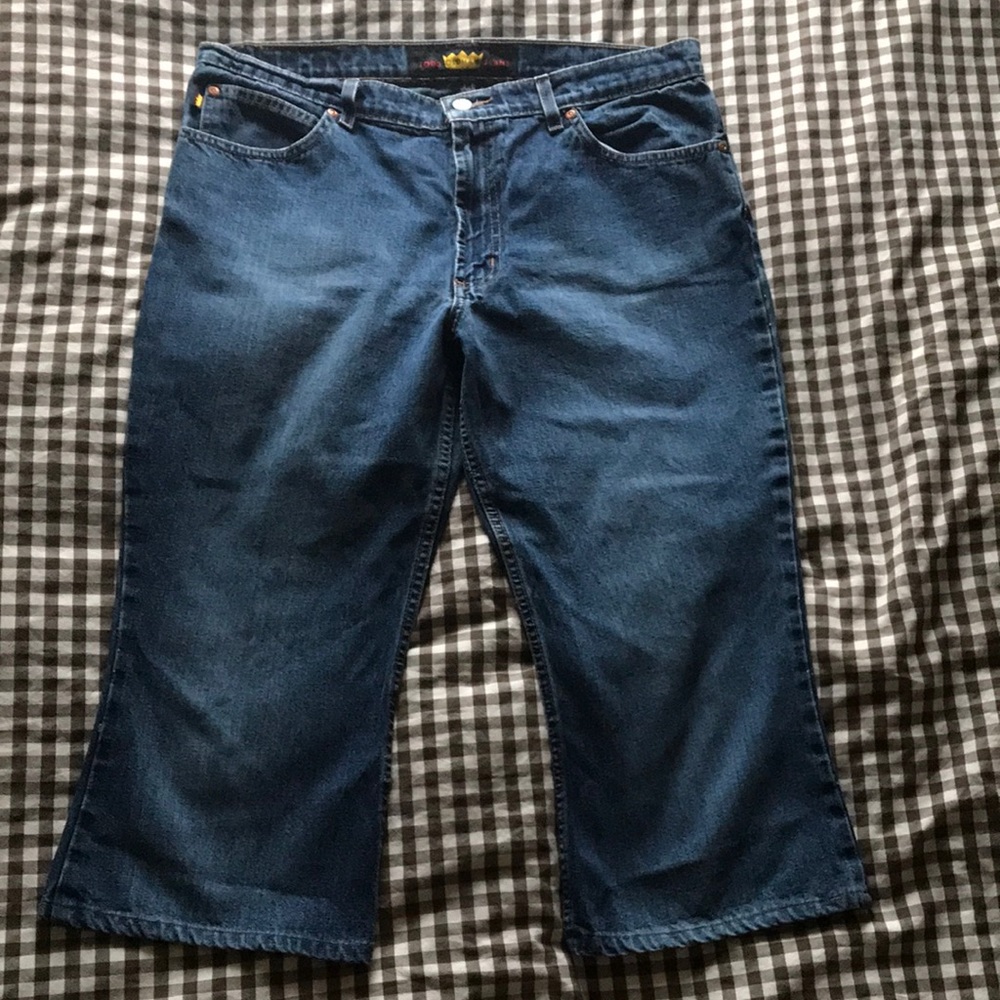Vintage 1990s Todd Oldham capri jeans